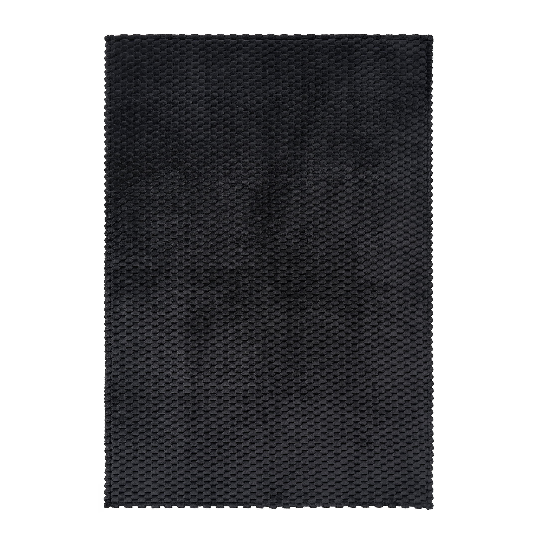 Better Homes & Gardens Textured Velvet Plush Oversized Couch Throw Blanket, Black