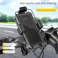 thumbnail image 2 of HUGFEGWE Motorcycle Mobile Phone Holder, rain Proof and Anti-Shake, Big Phone Friendly, Bicycle Mobile Phone Holder, Easy to Install, Handlebar Phone Holder, Mobile Phone CJB91-105003, 2 of 5