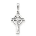 thumbnail image 1 of 14k White Gold Celtic Cross Pendant Charm, 1 of 2