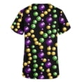 thumbnail image 5 of TaTaai Women's Carnival Printed Top Short Sleeve V-Neck Pocket Loose Fit Casual Summer Festival Blouse Shirt Party Vacation Daily Gift, 5 of 5