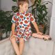 thumbnail image 4 of Balery Hand Drawn Tomatoes Conjunto de Pijama Infantil de Manga Corta con Estampado – Ropa de Dormir de Algodón Suave-Medium, 4 of 6