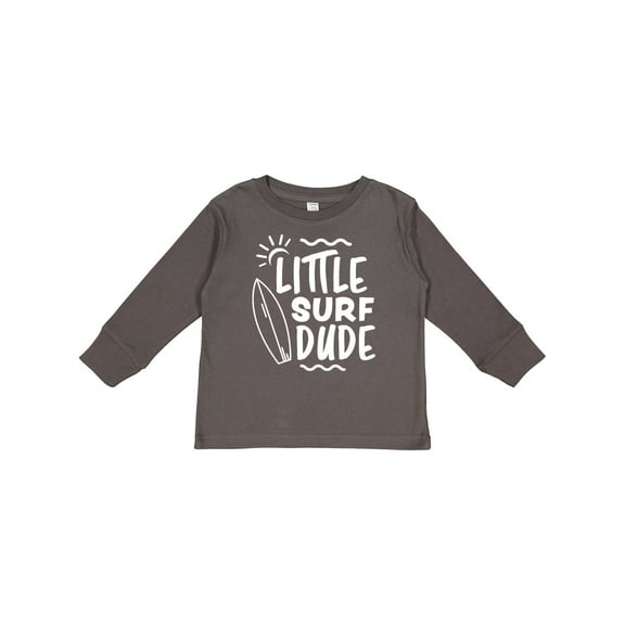 Inktastic Little Surf Dude with Surfboard Boys Long Sleeve Toddler T-Shirt
