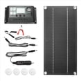 thumbnail image 3 of Kit de Panel Solar Monocristalino de 12 W, Controlador de Carga de 600 W y 100 A para Caravanas y Autocaravanas., 3 of 5