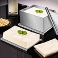 thumbnail image 1 of Prensa de tofu casera, prensa de tofu vegana, prensa de tofu de grado alimenticio, superficie pulida, borde liso a prueba de óxido, acero inoxidable, prensa de tofu vegana casera, 1 of 8