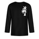 thumbnail image 2 of Camisas de Manga Larga para Hombres Imprimir Casual Cuello Redondo Blusa de Manga Corta, Camisas de Lino para Hombres, 2 of 3