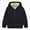 S94-Black, variant on 18-24 Months Adult Children Comfortable Fleece Sweater Jacket Solid Color Hooded Fleece Sweater Jacket Sports Jacket Black Sweatshirt