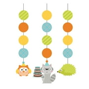 Pack of 18 Happi Woodland Boy Printed Hanging Cutout Party Decorations 36"