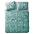 thumbnail image 3 of VCNY Home Shore Coastal 3-Piece Blue Textured Sealife Quilt Set, King, Adult, Unisex, 3 of 5
