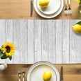 thumbnail image 4 of Table Runner Purple Tulips Floral Table Decoration for Kitchen Dinning Wood Grain Purple Flowers Table Decoration for Indoor Outdoor Party Wedding Decor 13x72inch, 4 of 7