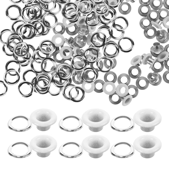 100pcs Grommets Eyelets Grommets Eyelets Hole Buckle Kit for Shoelace Metal Grommets Eyelets