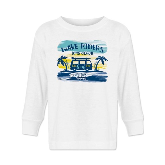 Wave Riders Long Beach. Long Sleeve Toddler -Image by Shutterstock, 2 Toddler