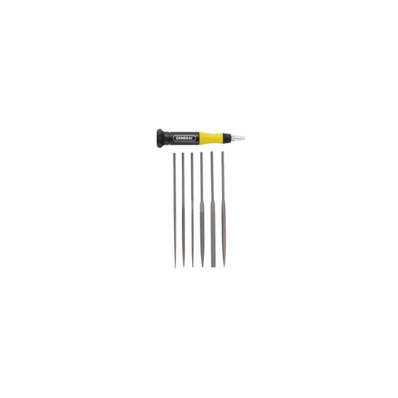 General Tools 707476 Juego de 6 limas de aguja de acero
