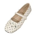 thumbnail image 2 of Willtoo Women's Polka Dots Ballet Flats Comfortable Dressy Trendy Square Closed Toe Maryjane Flat Shoes, 2 of 6
