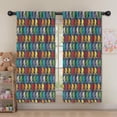 thumbnail image 5 of Blackout Kids Curtains,Red Bigfoot Pattern Childrens Insulated Curtains Set Of 2,Bedroom Essentials,Toddler Room Decor 52x63in(132x160cm), 5 of 5