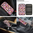 thumbnail image 6 of XYZCANDO Cute Love Print Cushion Cover Steering Wheel Cover Armrest Cover Seat Belt Cover Keychain Fender Cover Handbrake Cover Lipstick Cover Trash Can Car Coasters Car Interior Decor, 6 of 7