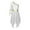 White, variant on inhzoy Women's Praise Lyrical Dance Dress One Shoulder Worship Liturgical Overlay Tunic White M