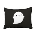 thumbnail image 1 of RYLABLUE Cartoon Vintage Happy Halloween Ghost Black And White Simple Pattern Polyester 20 x 30 Inch Rectangle Throw Pillow Covers With Hidden Zipper Home Sofa Cushion Decorative Pillowcases, 1 of 1
