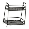thumbnail image 4 of CoudarTitie 2 Tier Bathroom Organiser Freestanding Kitchen Cabinet Shelf Rustproof Seasoning Black, 4 of 9