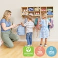 thumbnail image 6 of Streamline 10-Section Wall-Mounted Hanging Cubby Coat Locker, 6 of 9