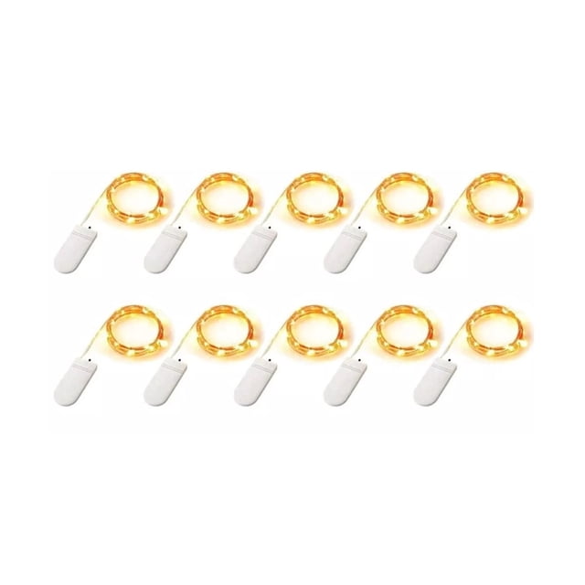 Cadena De 3 Metros Belug Luces LED Decorativas Paquete De 10 Luces Blanco