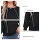 thumbnail image 5 of Suéter suelto, cuello redondo, mangas largas, blusas de mujer con cuello redondo y mangas largas, blusas de cuello redondo y mangas largas, calidad superior, 5 of 6