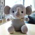 thumbnail image 2 of Elefante de peluche de 22 cm con forma de mono, postura sentada, elefante bebé de nariz larga, regalo de cumpleaños para niños y amigos, 2 of 4