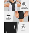 thumbnail image 4 of QUALICOS Shorts Tipo Peto de Ciclismo para Hombre con Bolsillos, Mallas Tipo Peto de Ciclismo Acolchadas 4D 3/4 para Hombre, 4 of 7