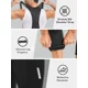 thumbnail image 4 of QUALICOS Shorts Tipo Peto de Ciclismo para Hombre con Bolsillos, Mallas Tipo Peto de Ciclismo Acolchadas 4D 3/4 para Hombre, 4 of 7