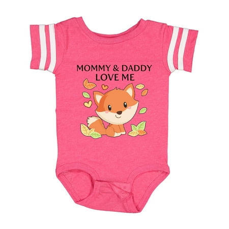 

Inktastic Mommy and Daddy Love Me- Little Fox Gift Baby Boy or Baby Girl Bodysuit