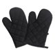 thumbnail image 1 of Guantes de horno resistentes al calor, guantes de cocina antideslizantes gruesos, guantes de cocina flexibles para cocinar, hornear, barbacoa, 1 par (negro), 1 of 4