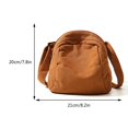 thumbnail image 2 of Bolsa Lona Casual Crossbody Monedero Cremallera Unisex Correa Ajustable Sólido Bolso Bolsa, 2 of 8