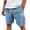 AG10_Sky Blue, variant on Lumtrix Men's Loose Fitted Corduroy Shorts Casual Elastic Waist Drawstring Long Shorts with Pockets Navy 2XL