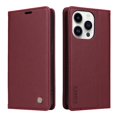 thumbnail image 5 of Funda para iPhone 15 Pro Estuche de Cuero PU Tipo Cartera con Ranuras para Tarjetas y Cierre Magnético, 5 of 5