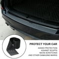 thumbnail image 6 of Rear Bumper Protector Guard Universal Rubber Scratch-Resistant Trunk Door Sill Protector Exterior Accessories Trim Cover for SUV/Cars Black, 6 of 9