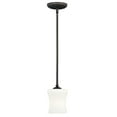 thumbnail image 2 of Poirot Bronze Mini Pendant Ceiling Light White Glass, 2 of 2