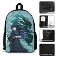 thumbnail image 3 of Demon Slayer Muichiro Tokito 3Pcs Backpacks Sets Book Bag with Lunch Bag And Pencil Case, 3 of 6