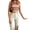 Pink, variant on Osfvolr Y2K Knit Crop Top Women Color Blocking Gradient Turtle-Neck Sleeveless Summer Camisole Tank Top Khaki M