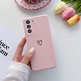 thumbnail image 3 of Compatible with Samsung Galaxy S21 5G for Women Girls, Soft Flexible Durable Cute Heart Pattern Slim Thin TPU Shockproof Case for Samsung Galaxy S21 5G 6.2″-Pink, 3 of 8