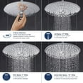thumbnail image 4 of Grohe 26 457 Euphoria 260 2.5 GPM Multi Function Shower Head - Nickel, 4 of 7