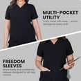 thumbnail image 2 of By Me Women’s Scrub Top – Stretch V-Neck Top with 1 Front Pocket | Comfortable, Durable & Stylish Scrub Tops for Women Workwear & Everyday Use, 2 of 6