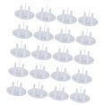 thumbnail image 3 of 20 piezas de cubiertas de enchufe, cubiertas de placa de alimentación para bebés y , prevención de golpes de seguridad para bebés, protectores de 3 agujeros SM SunniMix Tapas para enchufes, 3 of 8
