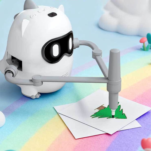 Robot De Dibujo Para Niños Con 100 Tarjetas, Máquina De Dibujo Educativa Interactiva, Juguetes De Aprendizaje De Pintura