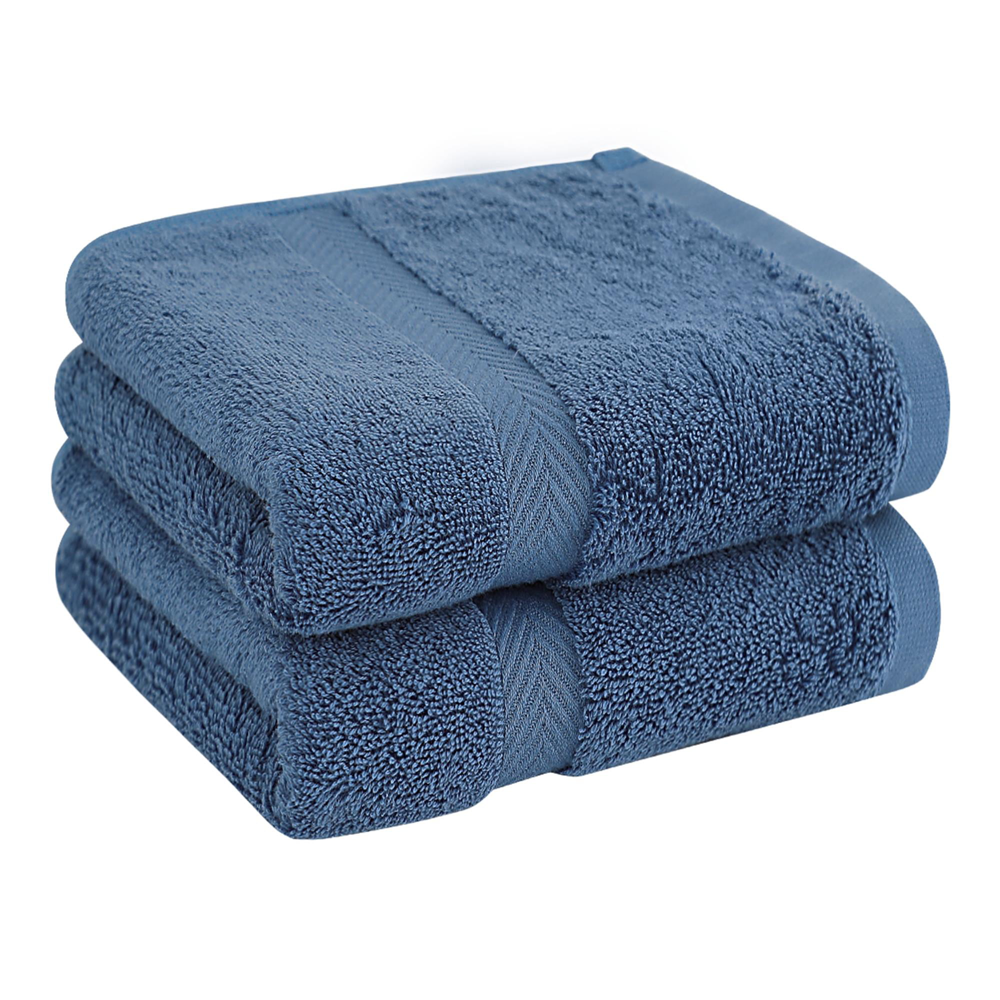 Hotel Quality Navy Blue Bath Sheets 750 gsm 100% Cotton Pack Set of 2 