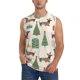 thumbnail image 1 of Balery Christmas Dachshund Dog Camisetas sin mangas para hombre, absorbe la humedad y protege contra el mal olor.-XX-Large, 1 of 7