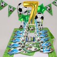 thumbnail image 3 of Set de globos de fútbol Kwuz con número 7 dorado de 40" para fiesta, 3 of 7