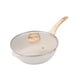 thumbnail image 1 of Sartén profunda de 24cm antiadherente con tapa, sartén para freír para cocinar , multiusos, fondo plano, mango ergonómico, Wok chino, 1 of 9