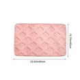 thumbnail image 3 of LiUMX Thickened Absorbent Bathroom Rug Mat | Non-Slip Toilet Floor Carpet | Soft Plush Bedroom Door Mat | 60x40cm | Multiple Colors, 3 of 5