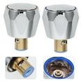 thumbnail image 4 of 1 Set Tap Handle Replacement Parts Hot Cold Tap Valves Knob Handle and Spool, 4 of 5