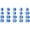 Blue, variant on BinKFF 20/30/50 Pcs Numbered Pencil Toppers, Reusable Classroom Pencil Labels for Teachers, Pencil Tracking Markers for Supply Stations and School Organization