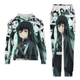 thumbnail image 5 of Demon Slayer Tokito Muichiro Kids' Sweatshirt & Pants Set 2 Pcs Tracksuit Outfit Casual Pullover Hoodie Sweatpants for Daily & Travel 110CM, 5 of 8